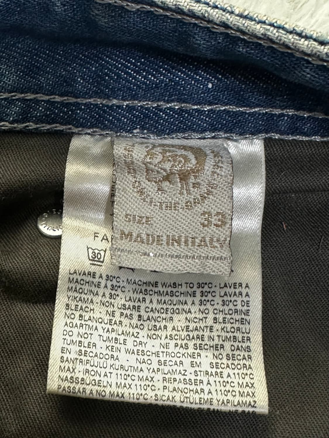 디젤 THANAZ 데미지 청바지 33사이즈 상품이미지6