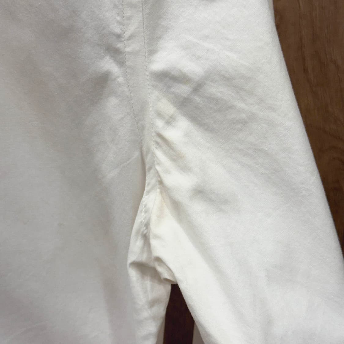 랄프로렌 코튼 셔츠 블라우스 프릴 러플 버튼 디테일 슬림핏 화이트 상품이미지10