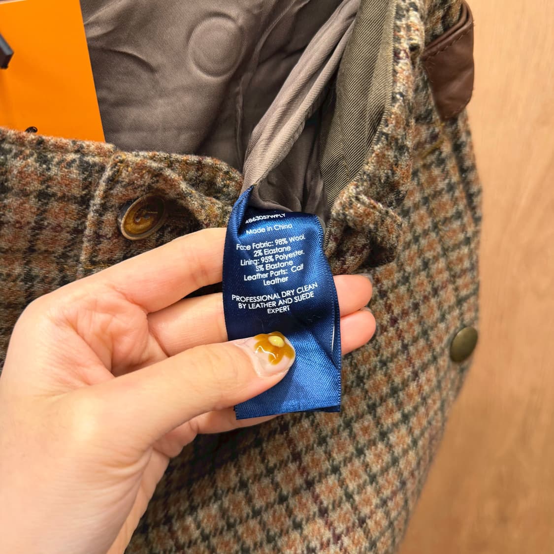 랄프로렌 카고 팬츠 체크 패턴 멀티 포켓 디테일 브라운 상품이미지7