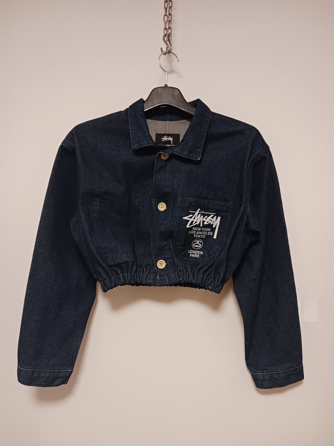 스투시 커스텀 크롭 데님자켓 상품이미지1