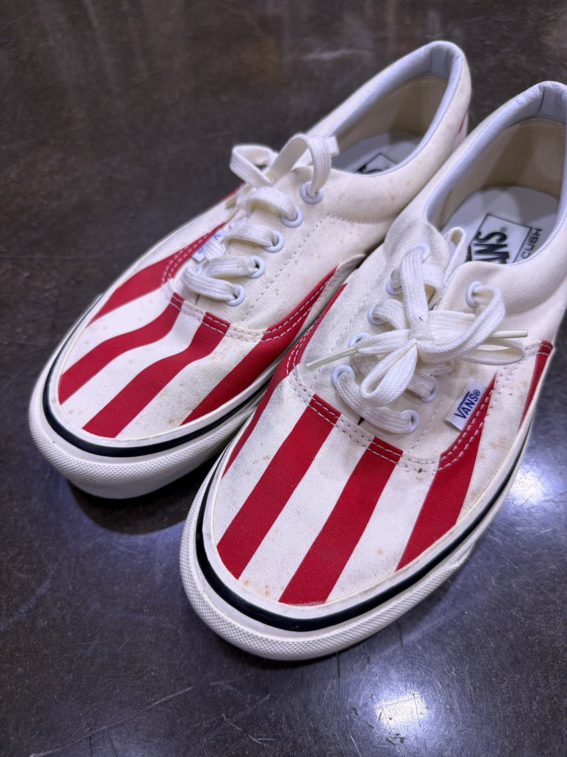 반스 레드 스트라이프 에라 애너하임 스니커즈 슈즈 270 상품이미지3