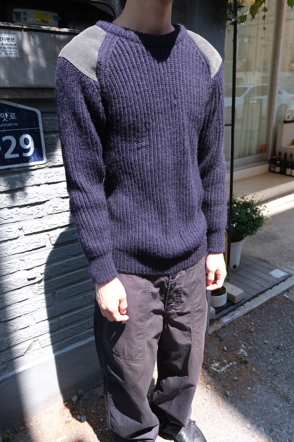 Comme des garcons homme 패치 니트 s 상품이미지2