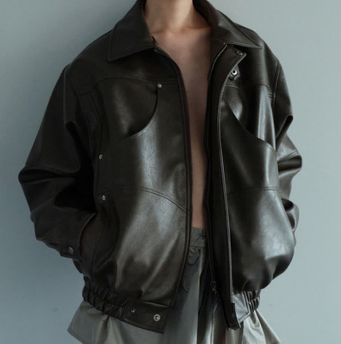 세릭 가죽자켓 POCKET LEATHER JACKET / BROWN  상품이미지2