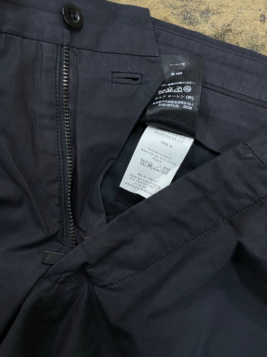 폴로랄프로렌(블랙라벨)/블랙 여름슬랙스 팬츠 상품이미지5