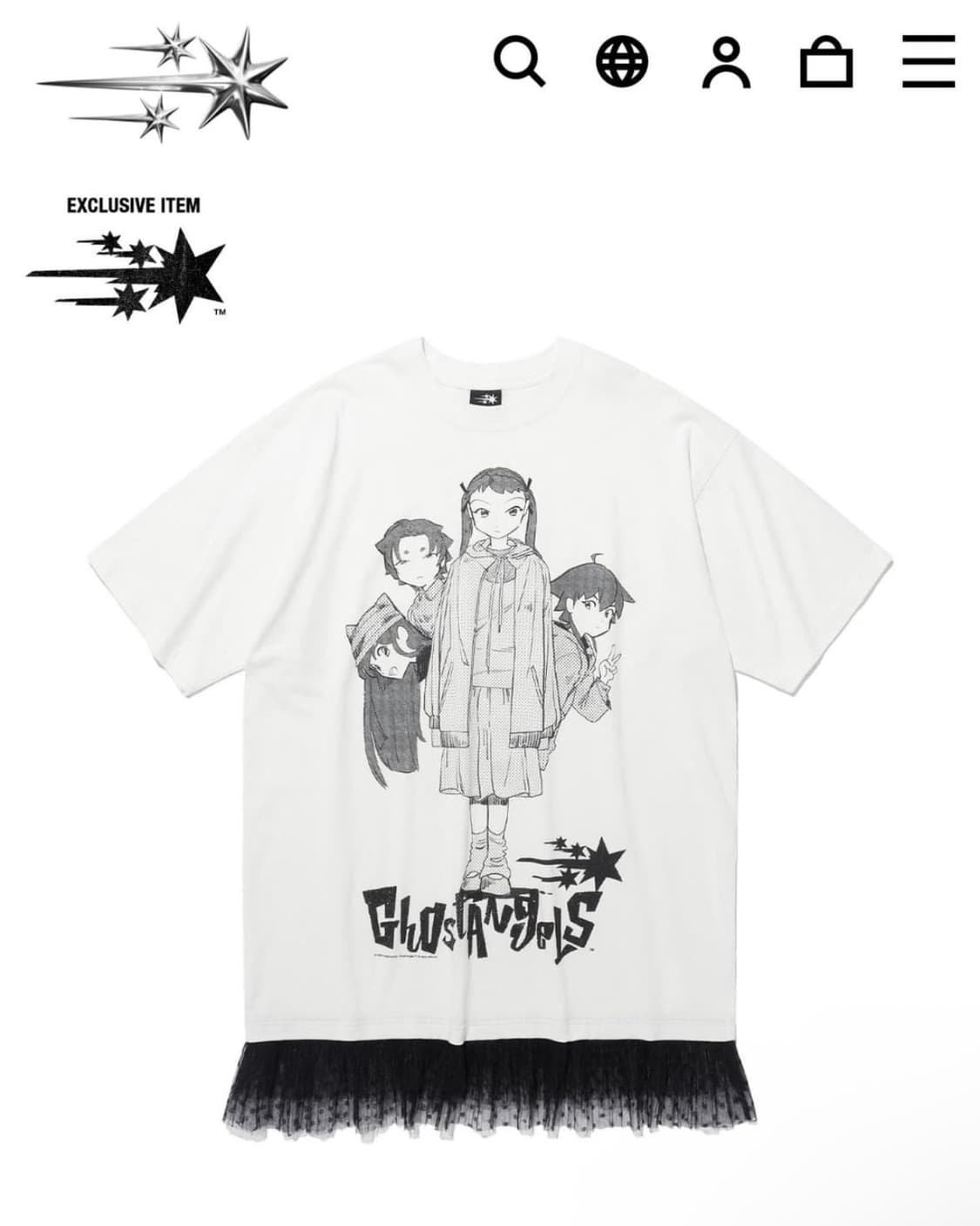 나이스고스트클럽 ghost angels lace tee 상품이미지1