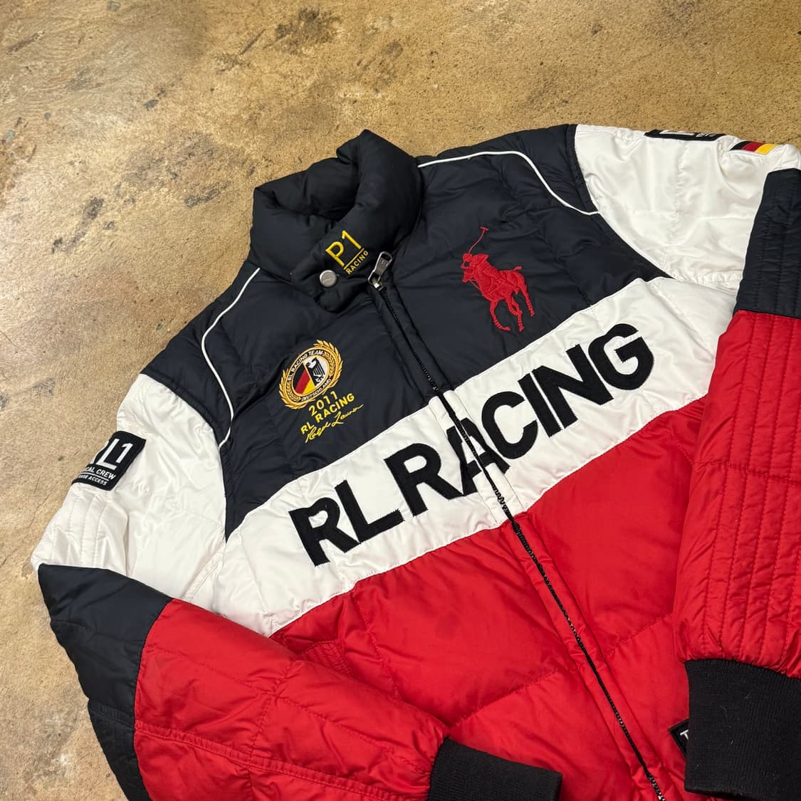 폴로 랄프로렌 빅포니 레이싱 숏패딩  상품이미지1