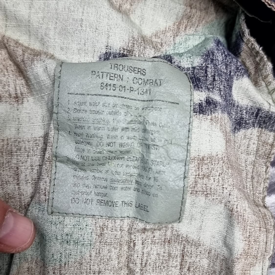 미군 우드랜드 카모 밀리터리 카고 바지(실측) 상품이미지10
