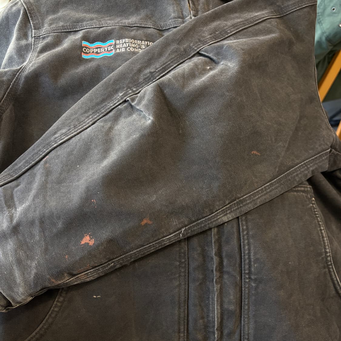 칼하트 정품 C61 블랙 덕 초어 자켓 상품이미지6