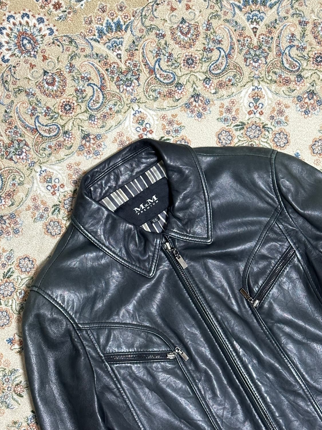 빈티지 양가죽 라이더 재킷 상품이미지4