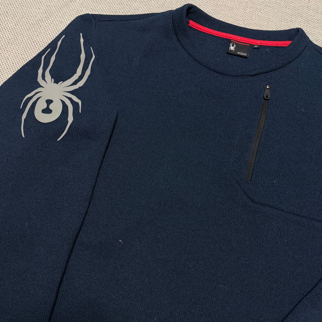 스파이더 빅로고 플리스 맨투맨 상품이미지3