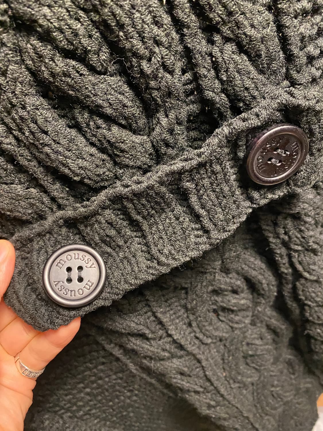 MOUSSY 케이블 니트 가디건 상품이미지7