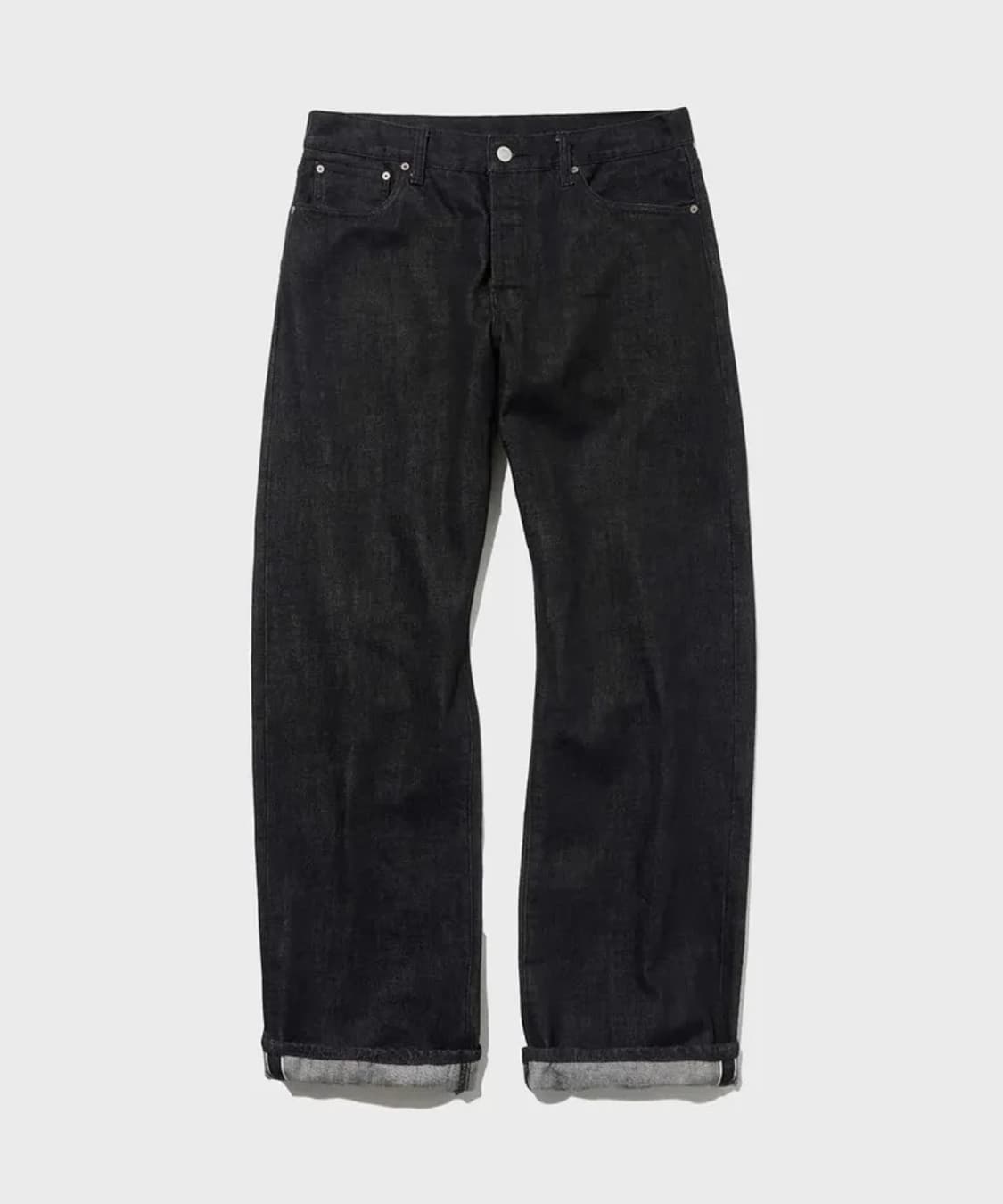 아웃스탠딩 30s 셀비지 신치백 데님 블랙 상품이미지1