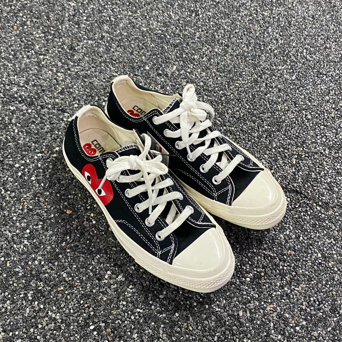 꼼데가르송 플레이 X 컨버스 척 70 로우 블랙 B4269 상품이미지1