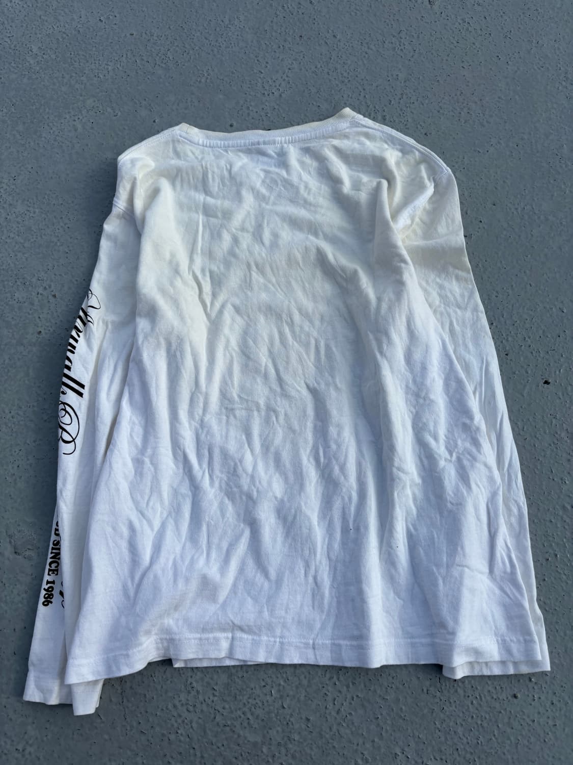 “Airwalk”Y2K Print White Sleeve 상품이미지7
