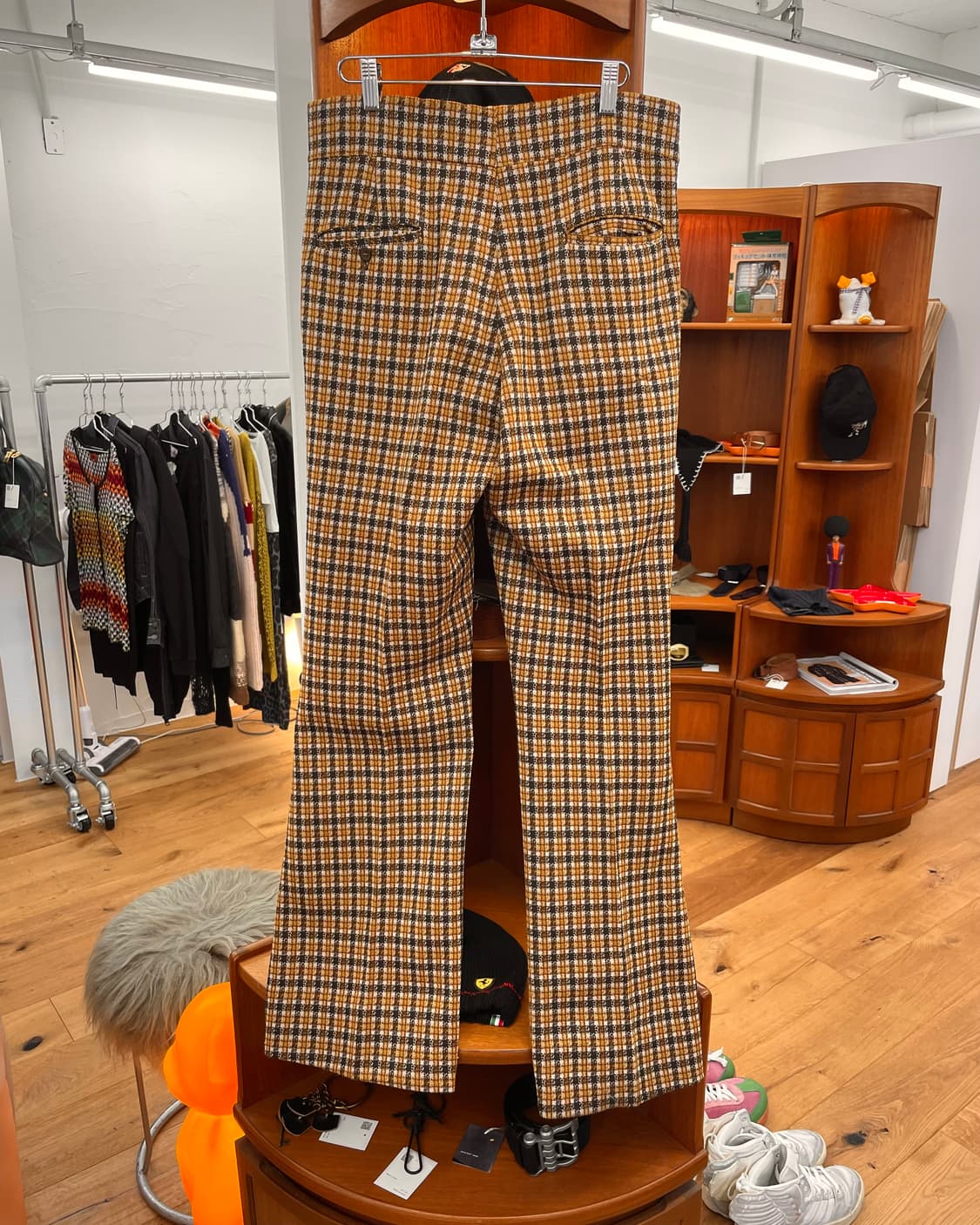 [33] 80s 체크 플레어 팬츠 상품이미지6