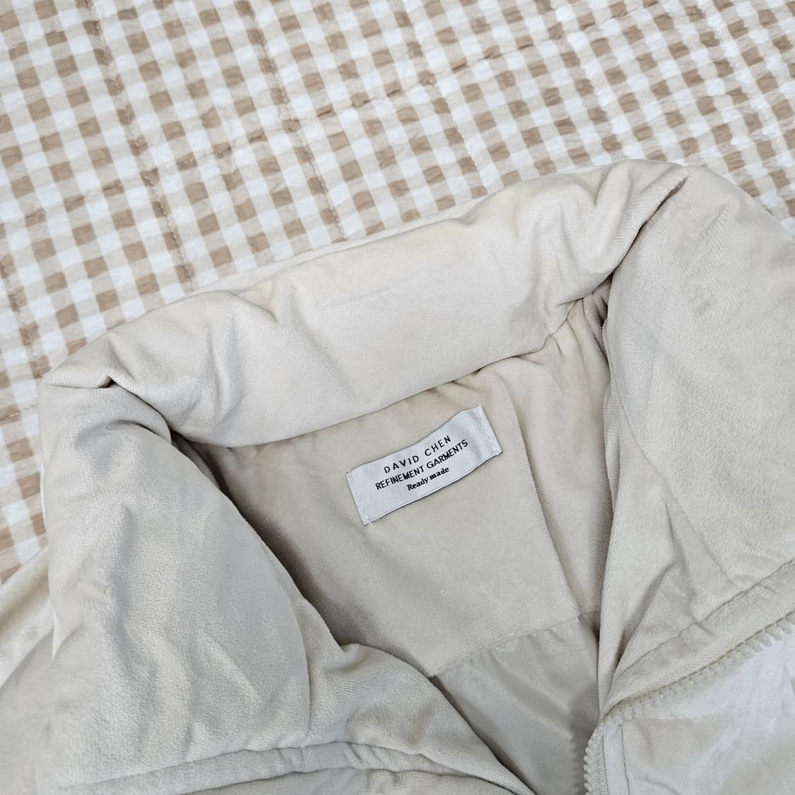 데이비드 첸 스웨이드 숏패딩 남자100 상품이미지2