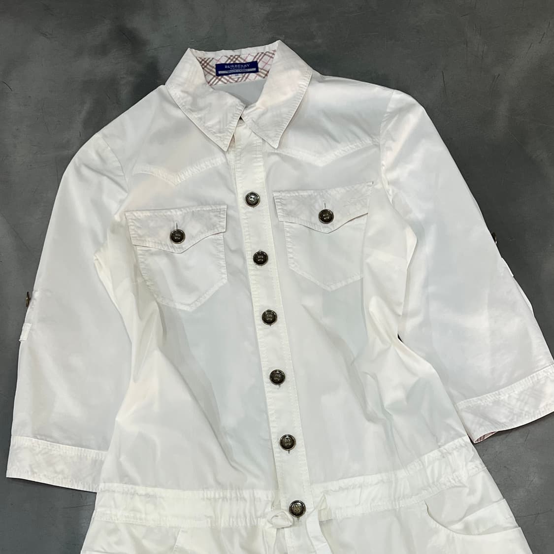  버버리 스트링 셔츠 원피스 y15896 상품이미지3