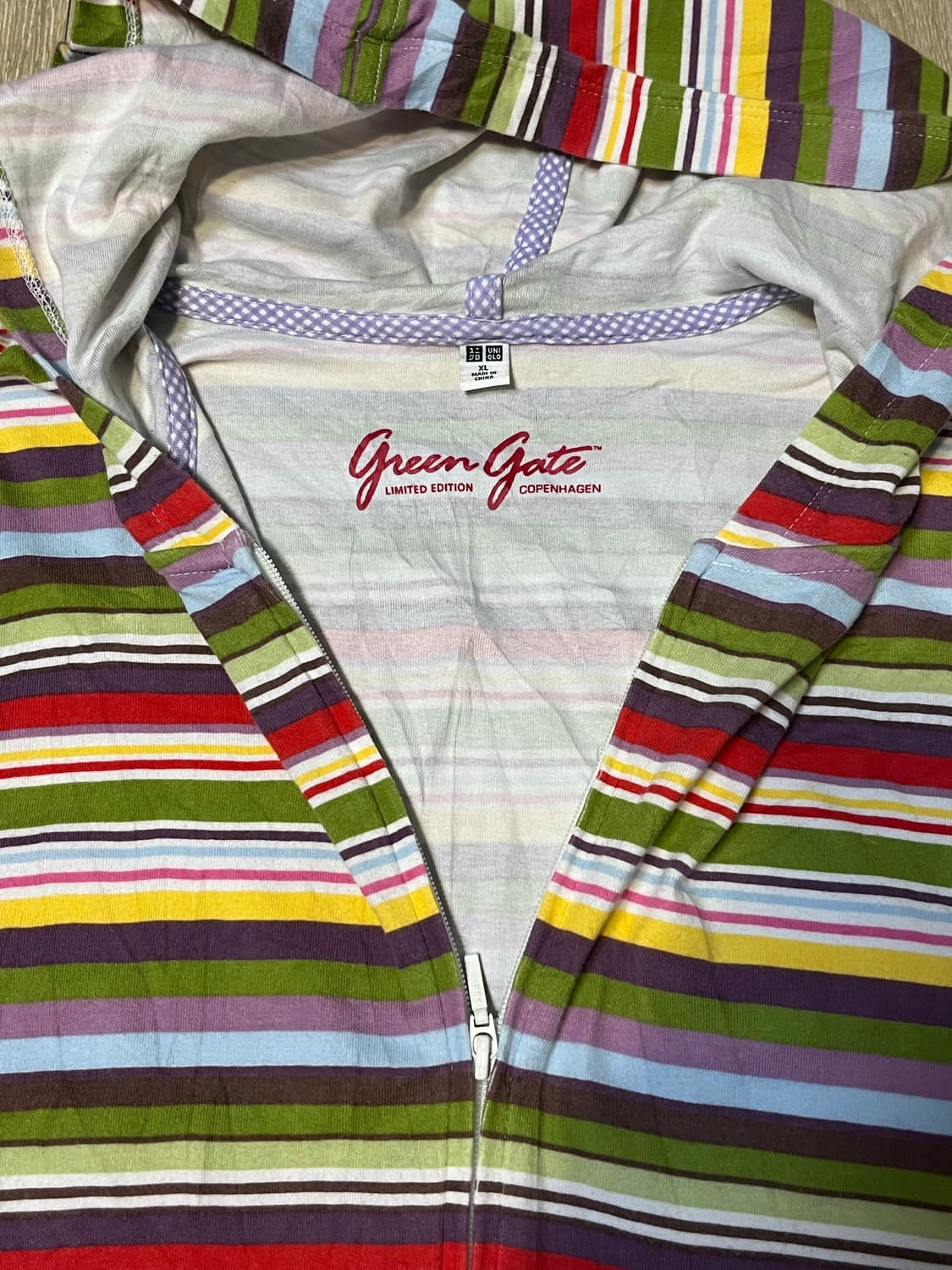 유니클로X그린게이트 콜라보 스트라이프 후드집업 상품이미지5