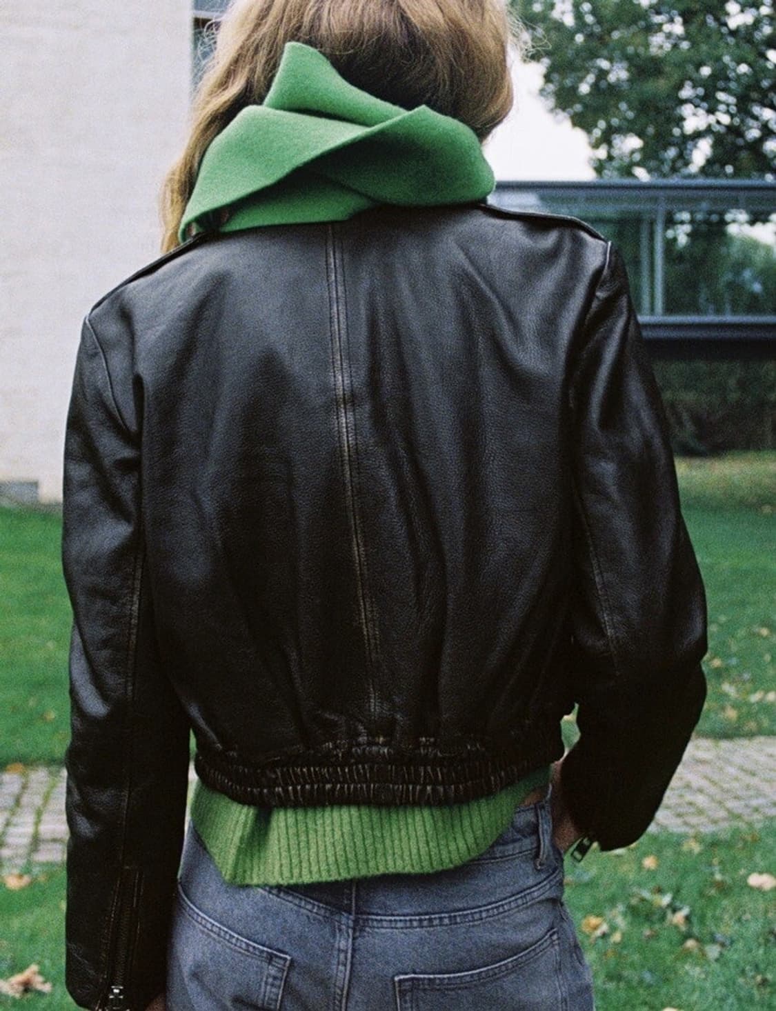 Zara vintage leather jacket (sheepskin) 상품이미지8