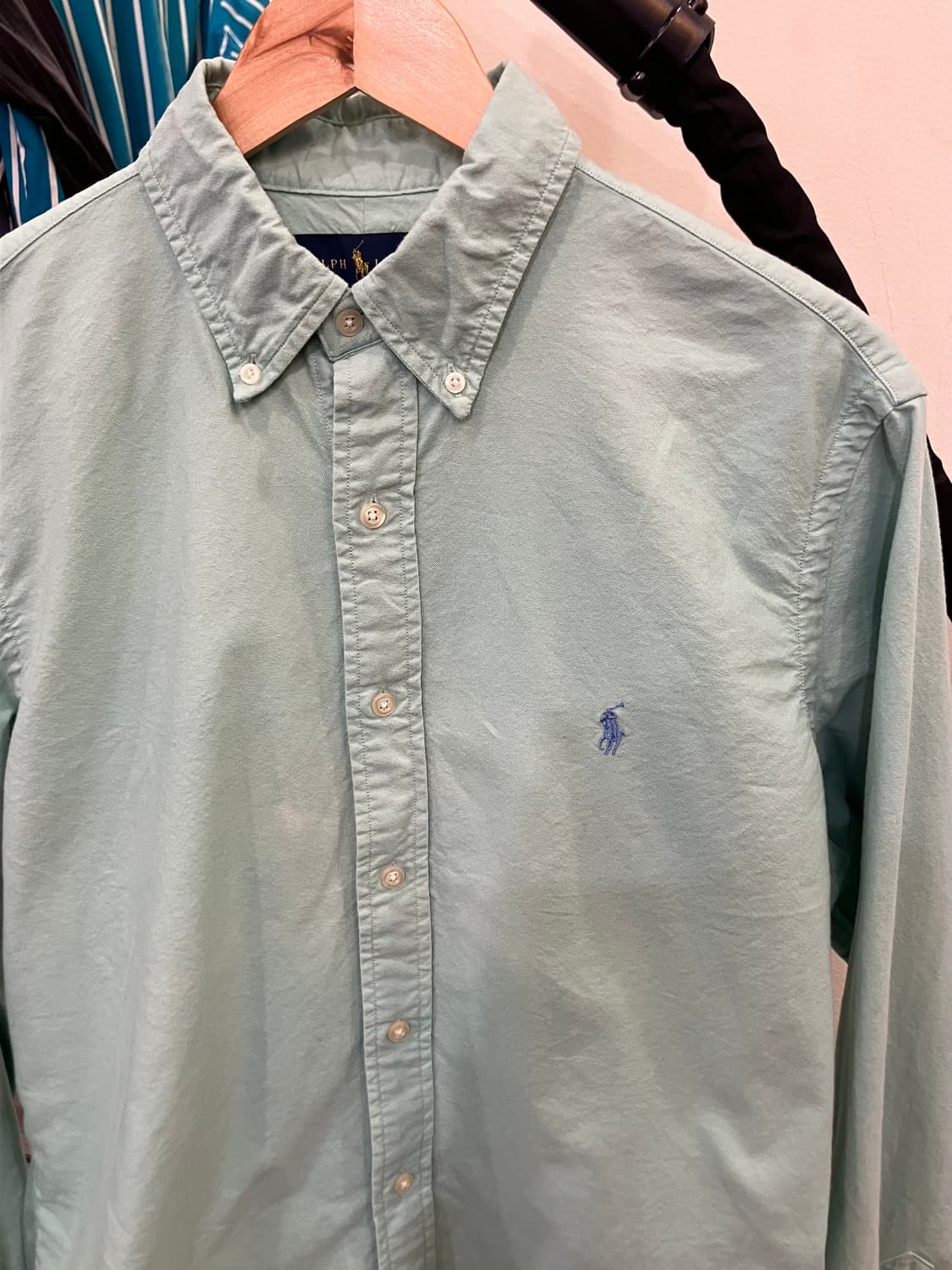 (M) POLO 폴로 랄프로렌 솔리드 셔츠 클래식핏 상품이미지9