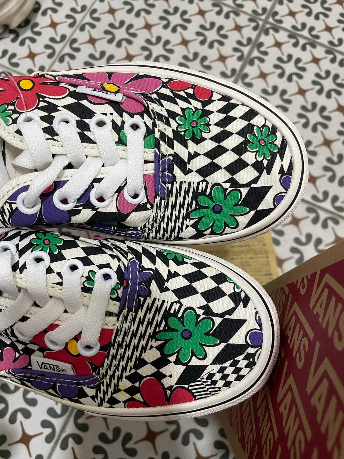 반스 어센틱 플라워 체크  상품이미지4