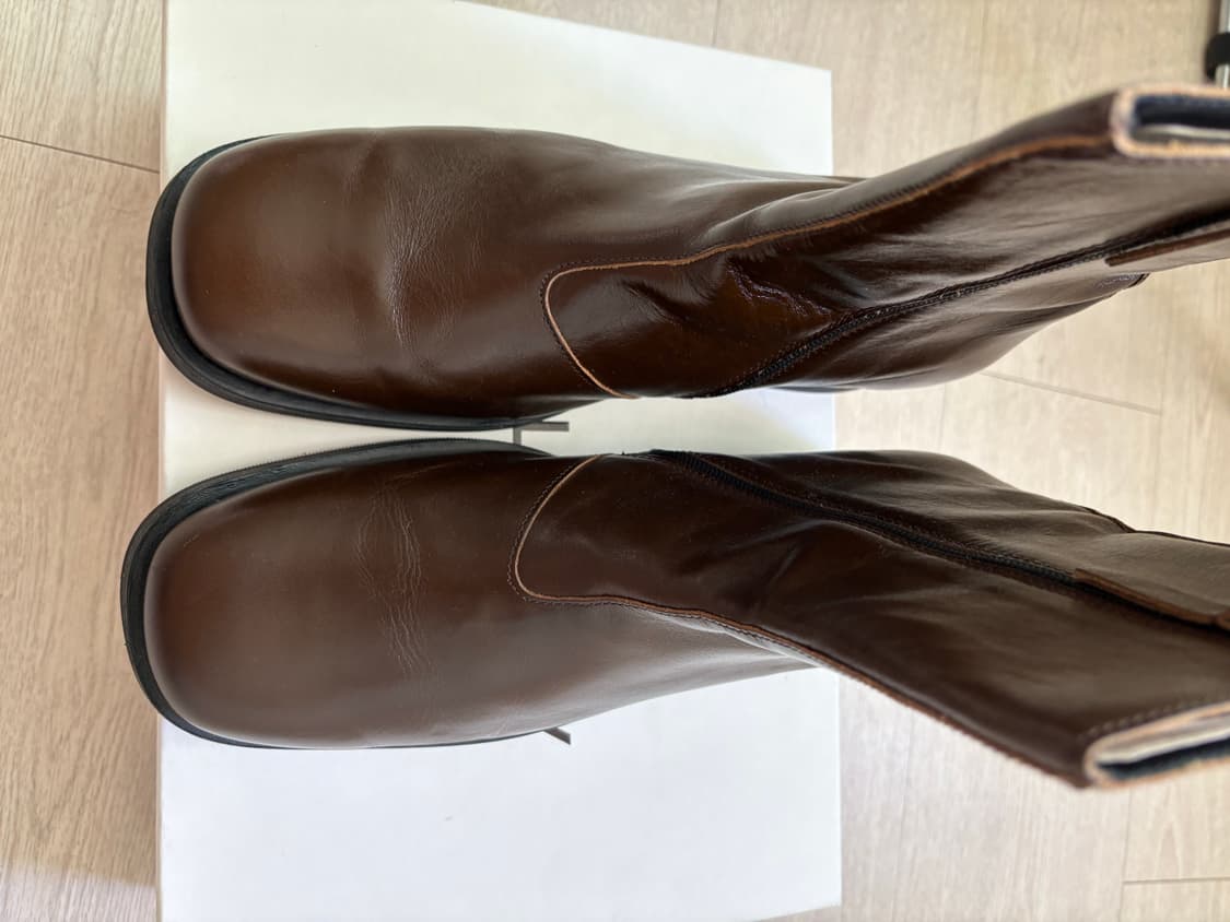 [43] 아워레가시 카미온 부츠 올리브 레더 상품이미지3