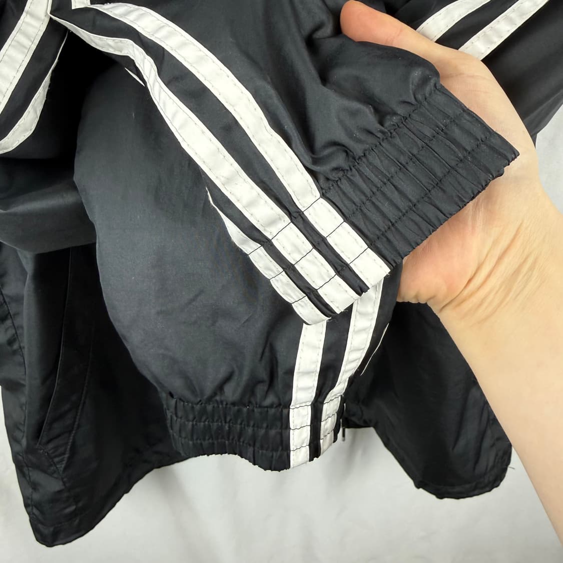 (95) 아디다스 스트릿 이타스카 불꽃 바람막이 자켓 블랙 상품이미지4