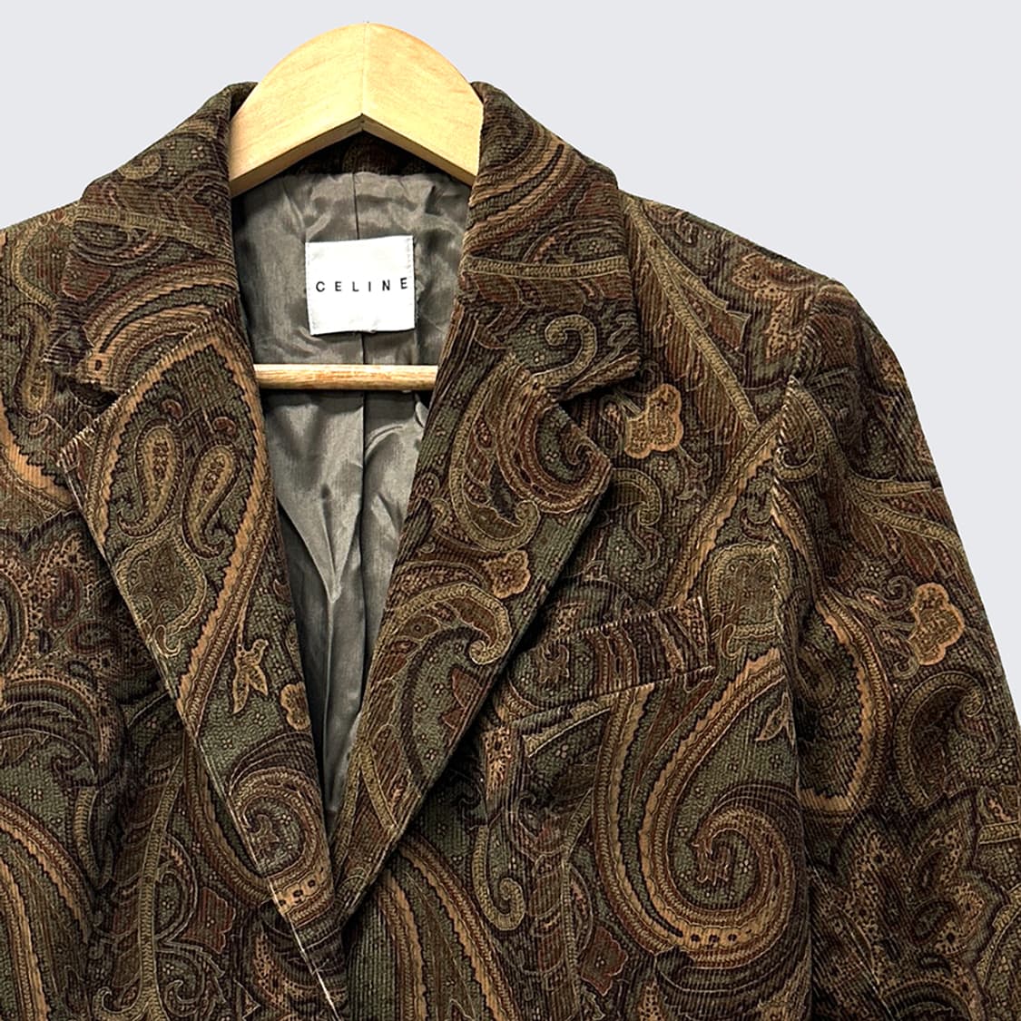 셀린느 페이즐리 투피스 자켓 스커트 셋업 데드스탁 매장 정품 상품이미지3