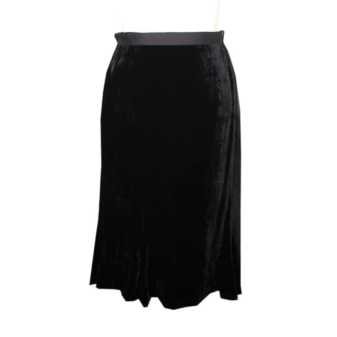 에스까다 에디션 블랙 벨벳 A라인 스커트 (국내 66~77) 상품이미지1
