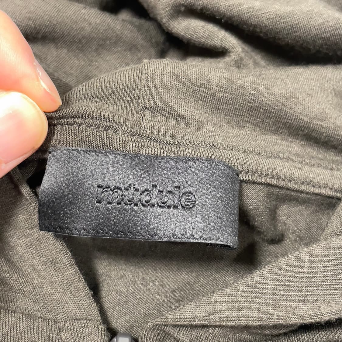 1) 머듈 라운지 후드집업 올리브 상품이미지2