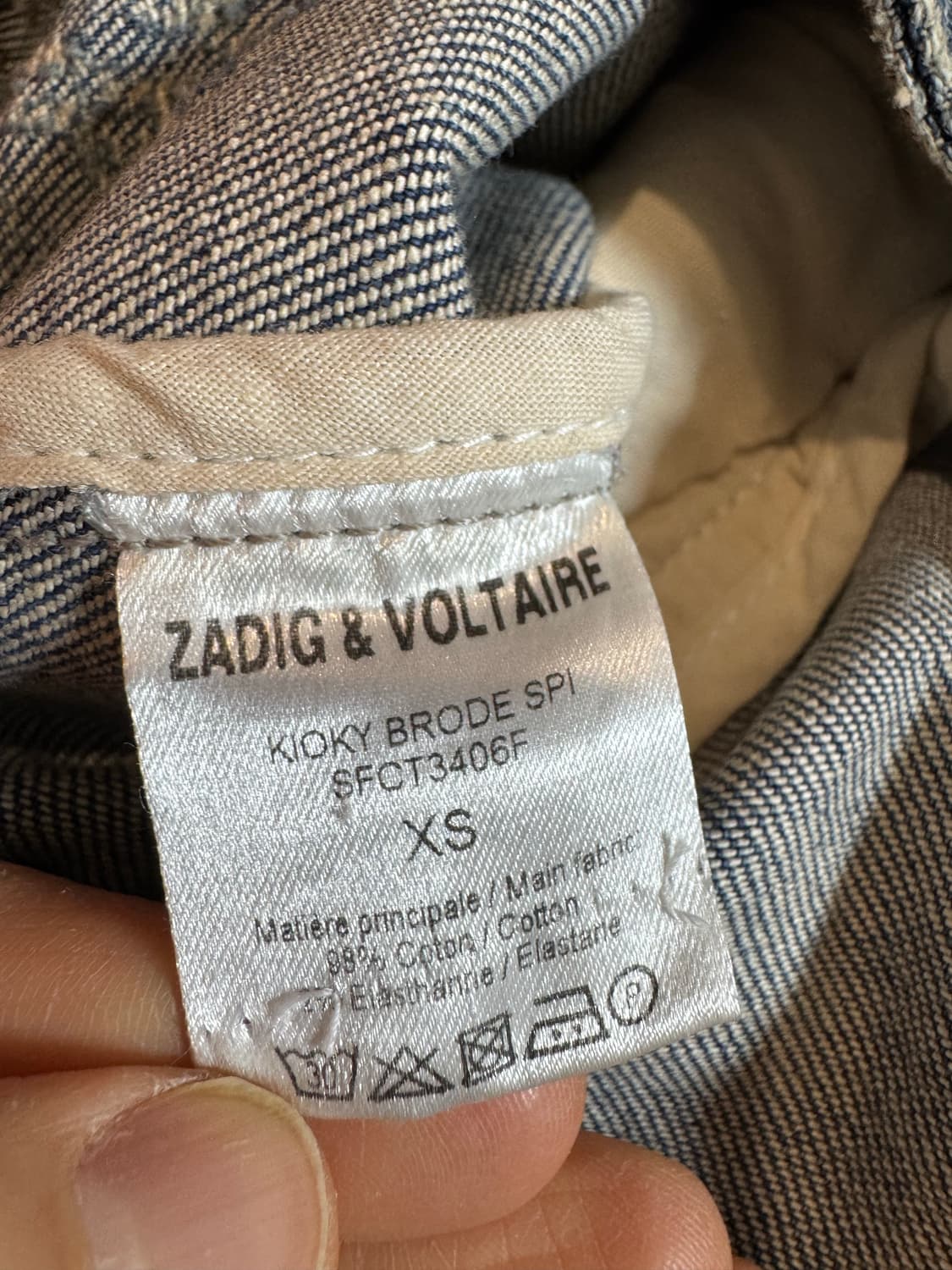 쟈딕앤볼테르 자수 청조끼 상품이미지4