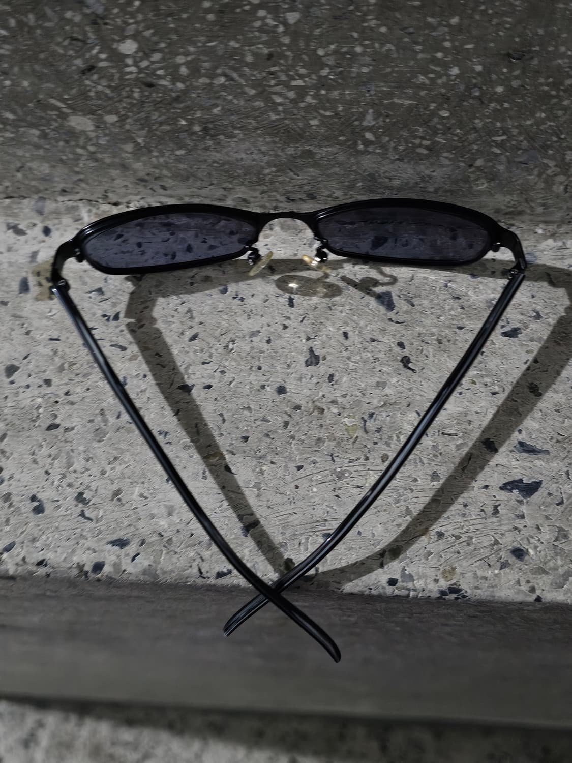 Japan Vintage 블랙 스퀘어 프레임 선글라스 상품이미지7