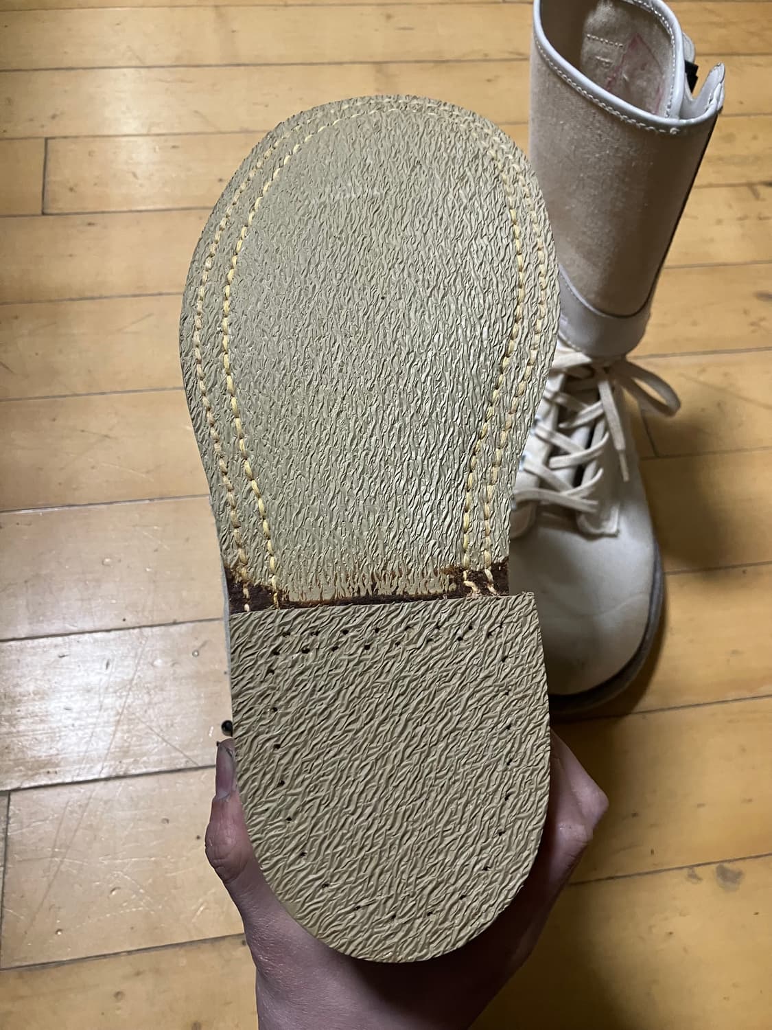 40-50s USAF 미군 ARCTIC 설상 버니 부츠 크림 270 상품이미지5