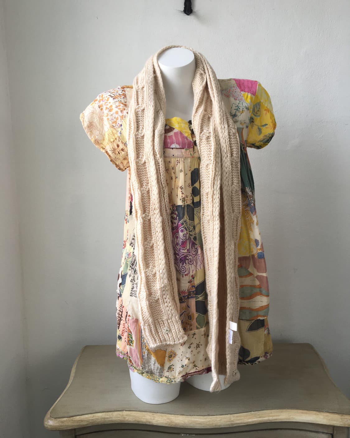  cable pattern 2way knit muffler 상품이미지3