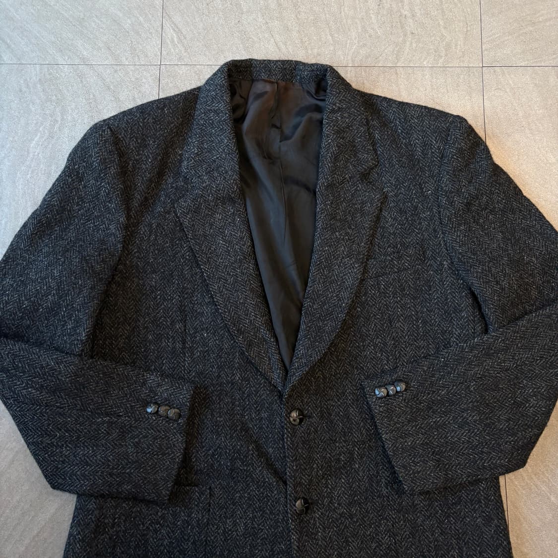 90년대 캐나다 생산 해리스트위드 울 자켓 상품이미지3