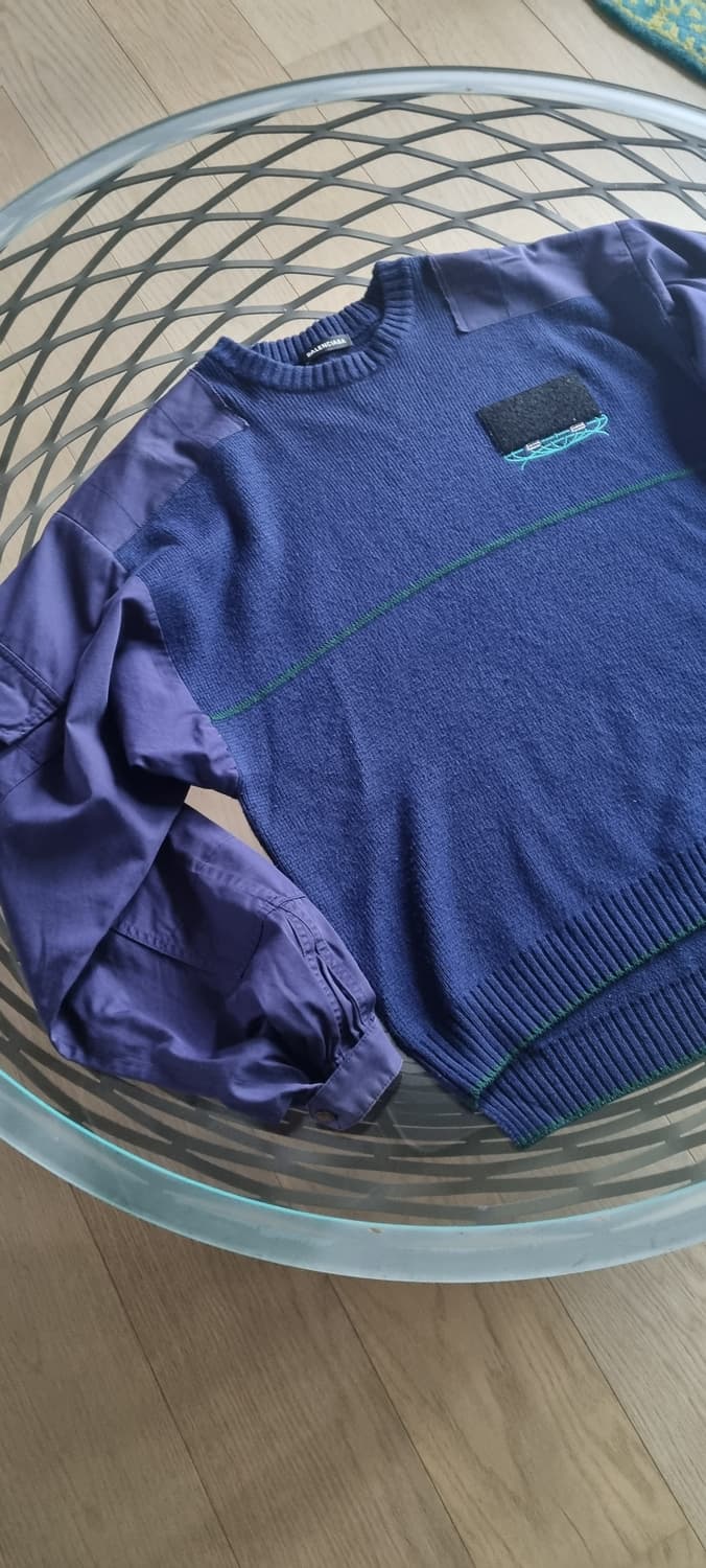 BALENCIAGA 하이브리드 니트 스웨터 (L사이즈) 상품이미지1