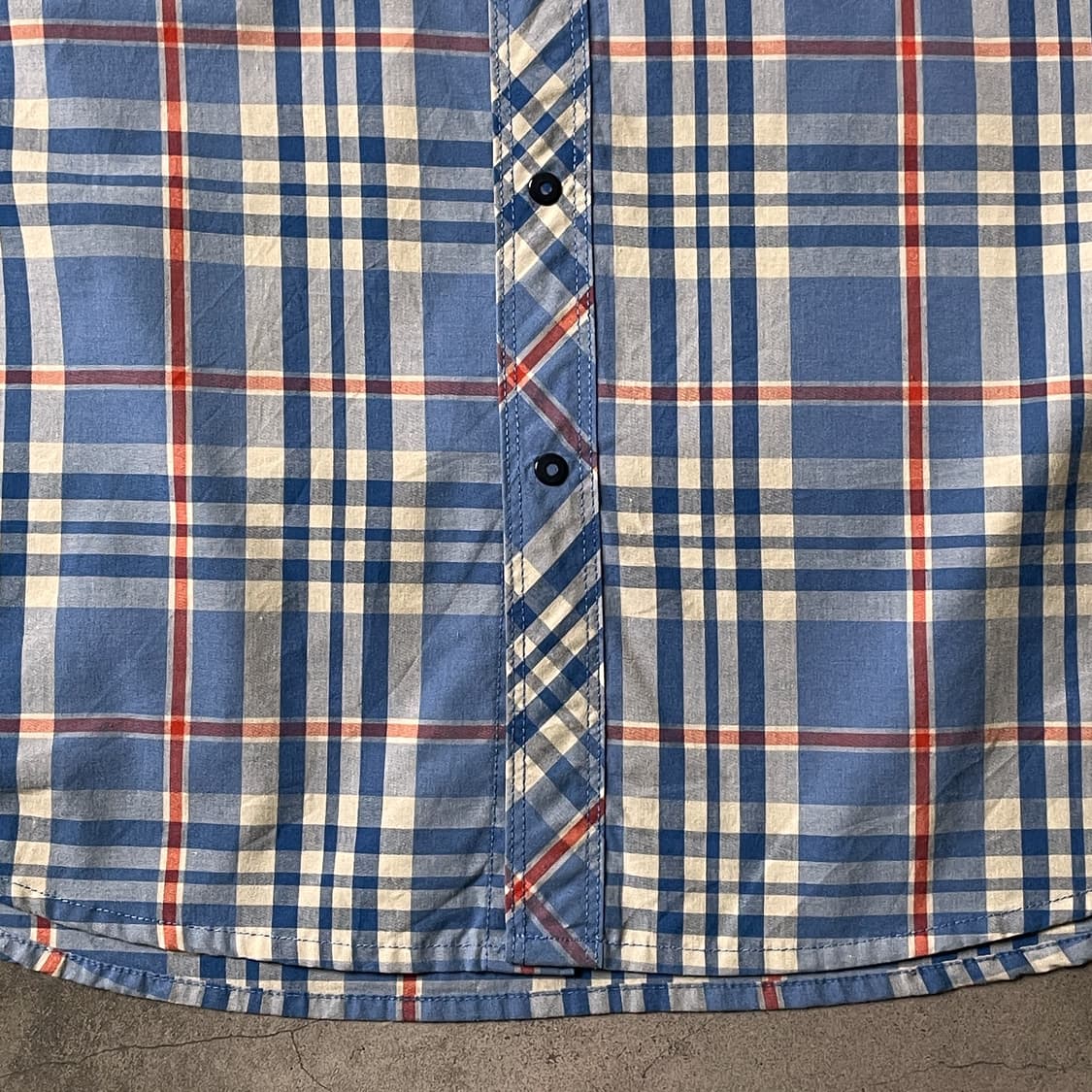 THE NORTH FACE 노스페이스 빈티지 블루 체크셔츠 A00515 상품이미지4
