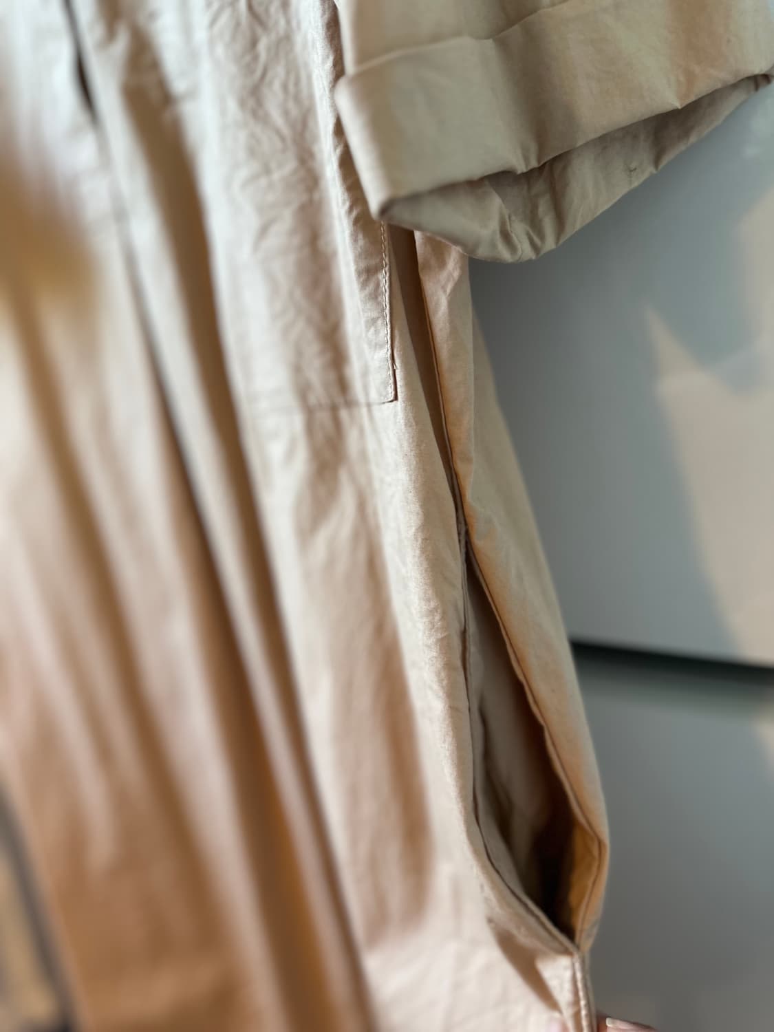 COS 코스 베이지 셔츠형 원피스 상품이미지3