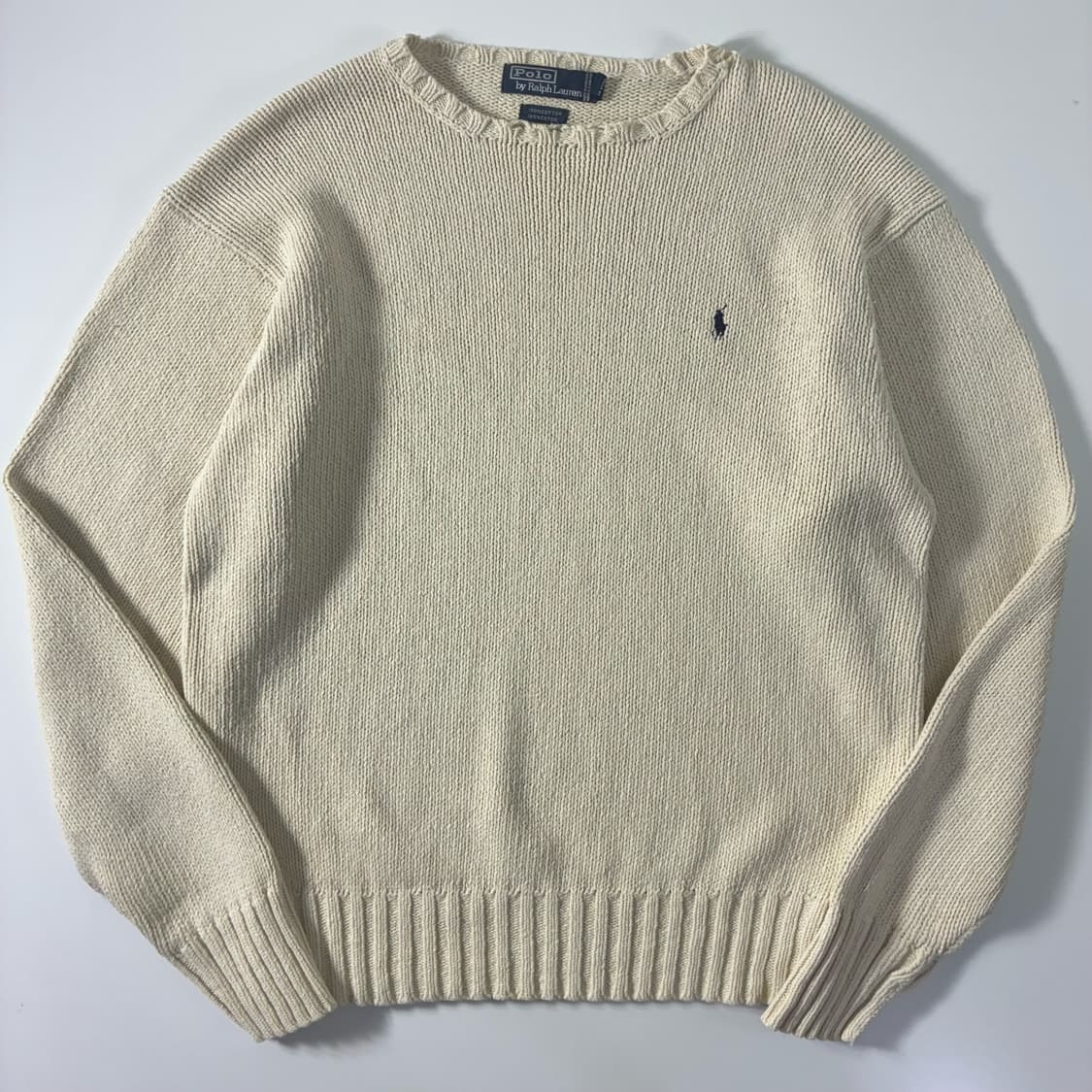 Polo  폴로 랄프로렌 자수 코튼 아이보리 니트   상품이미지1