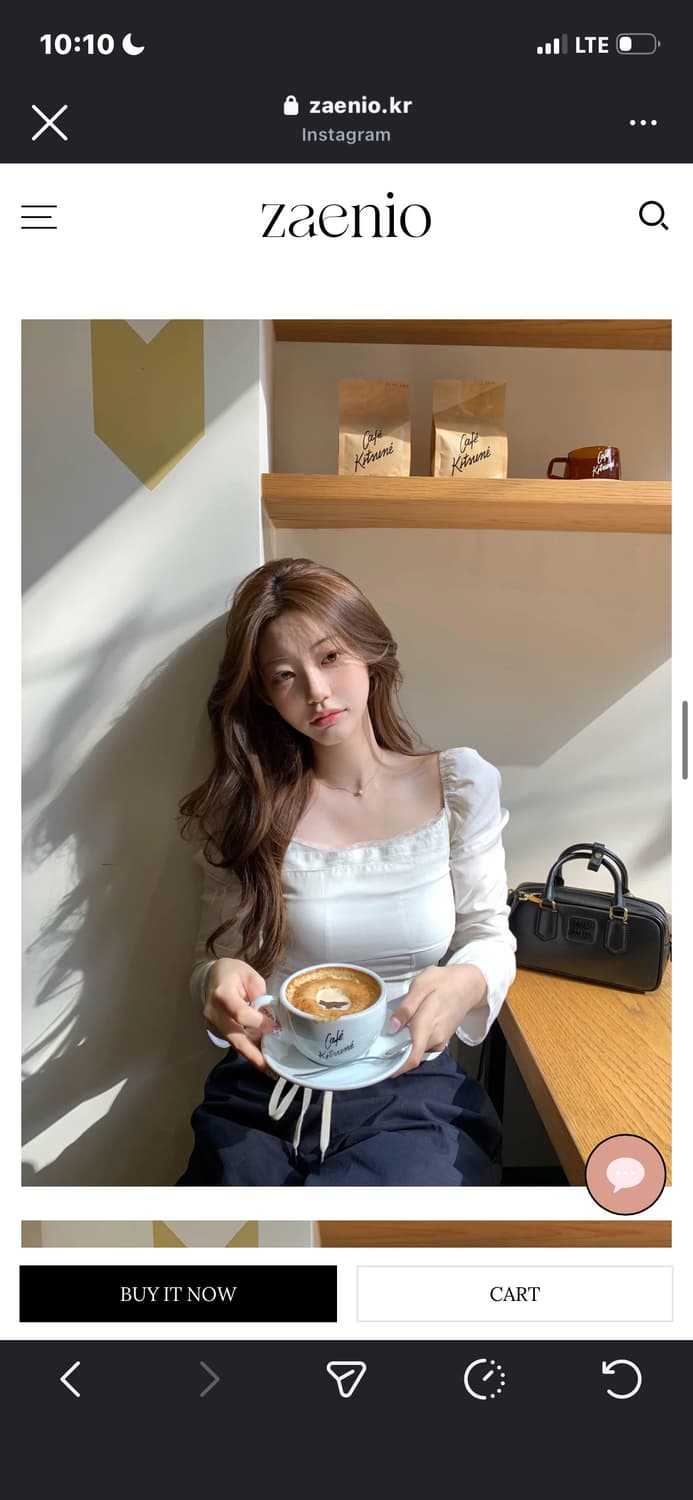 zaenio 클린스퀘어 레이스 블라우스 상품이미지2