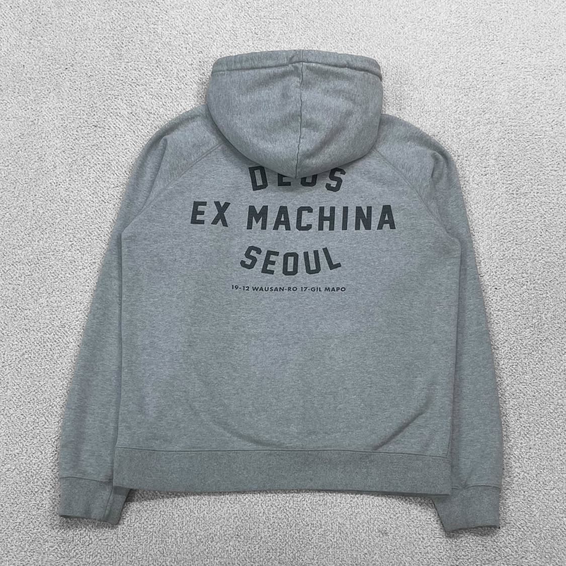 데우스엑스마키나 서울 어드레스 후드티 그레이 상품이미지1