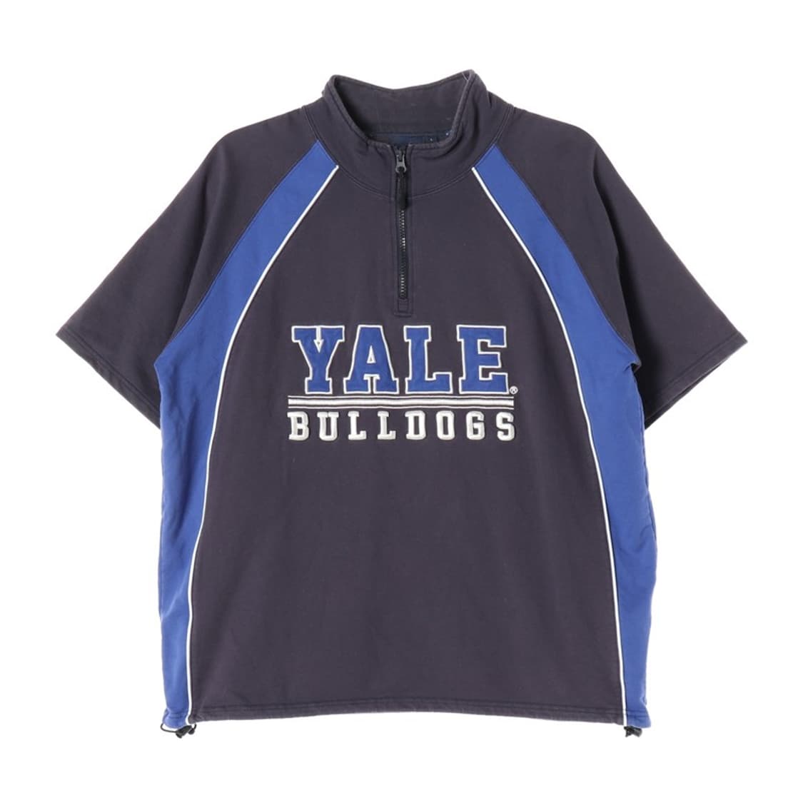 YALE 불독 아치로고 하프 집업 반팔 맨투맨 L 상품이미지1