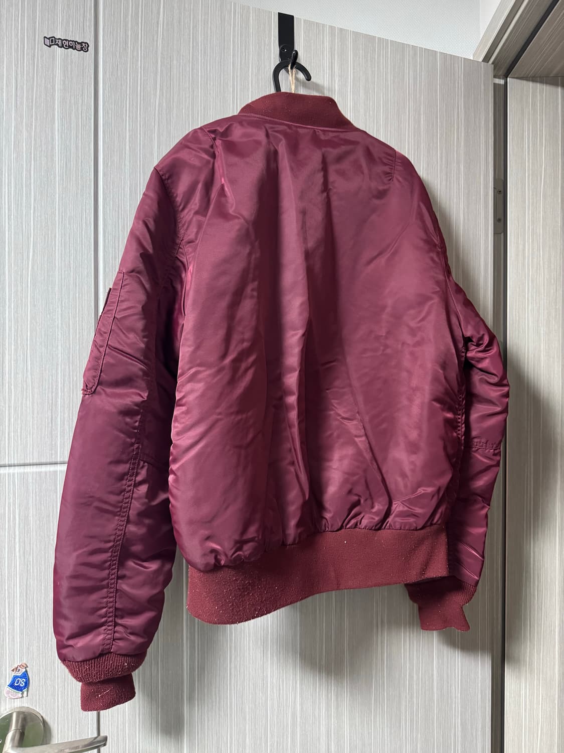 버건디 MA-1 마원 항공점퍼 봄버 자켓 상품이미지2