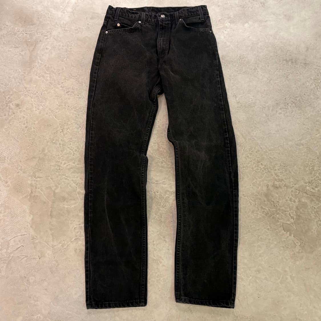 [34/36] USA🇺🇸 리바이스 505 오렌지탭 블랙 흑청 상품이미지1