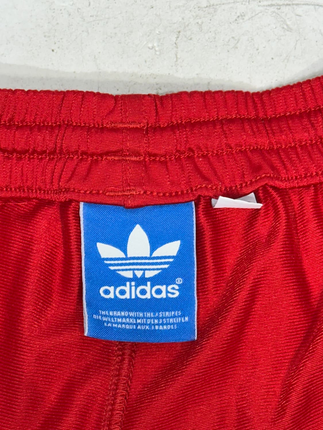 아디다스 레드 네이비 삼선 와이드 파이어버드 추리닝 바지 105 상품이미지7