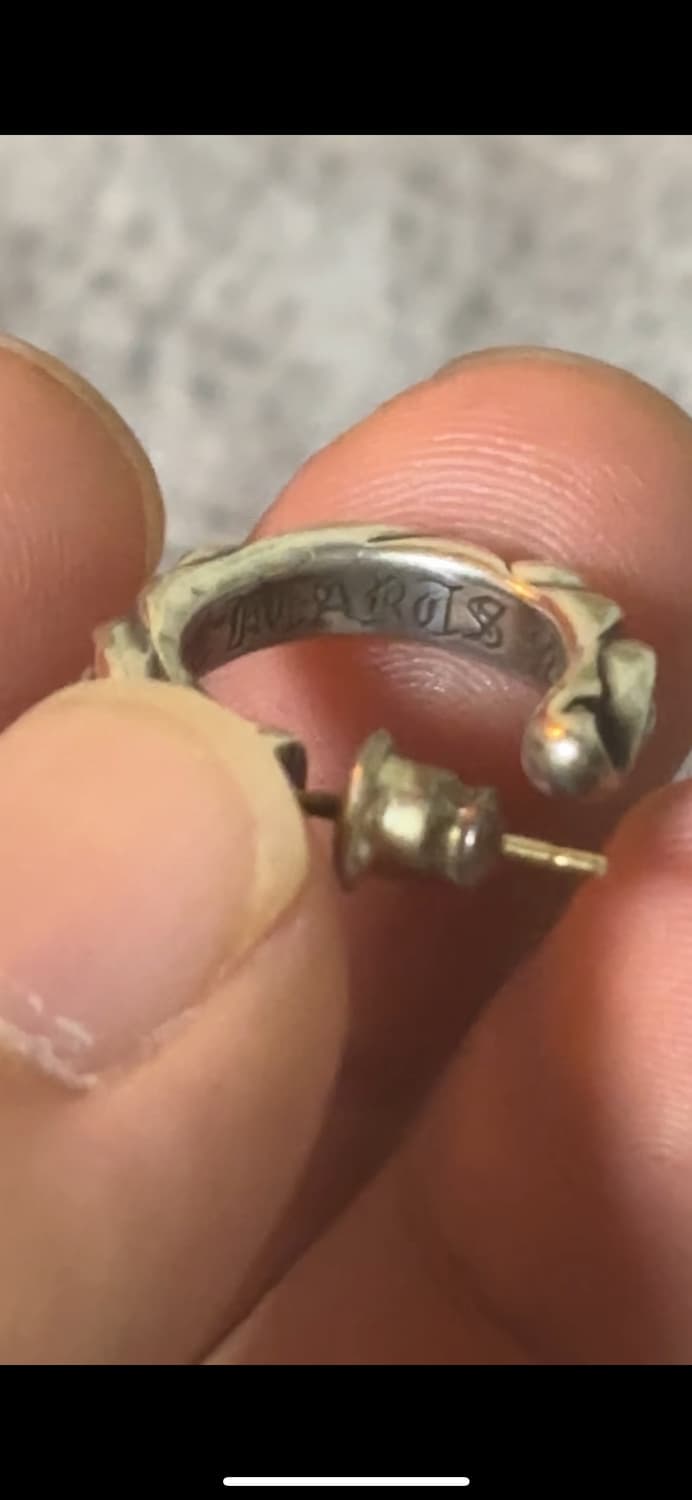 크롬하츠 스크롤 후프 이어링 상품이미지2