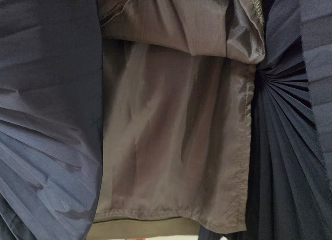 READY 2 WEAR 카키 플리츠배색 스커트 F
 상품이미지10