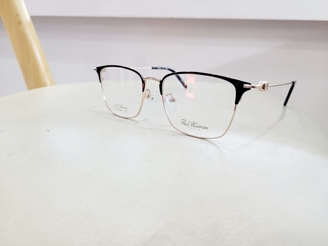 폴휴먼안경 PHF-386A 블랙/골드 티탄 상품이미지2