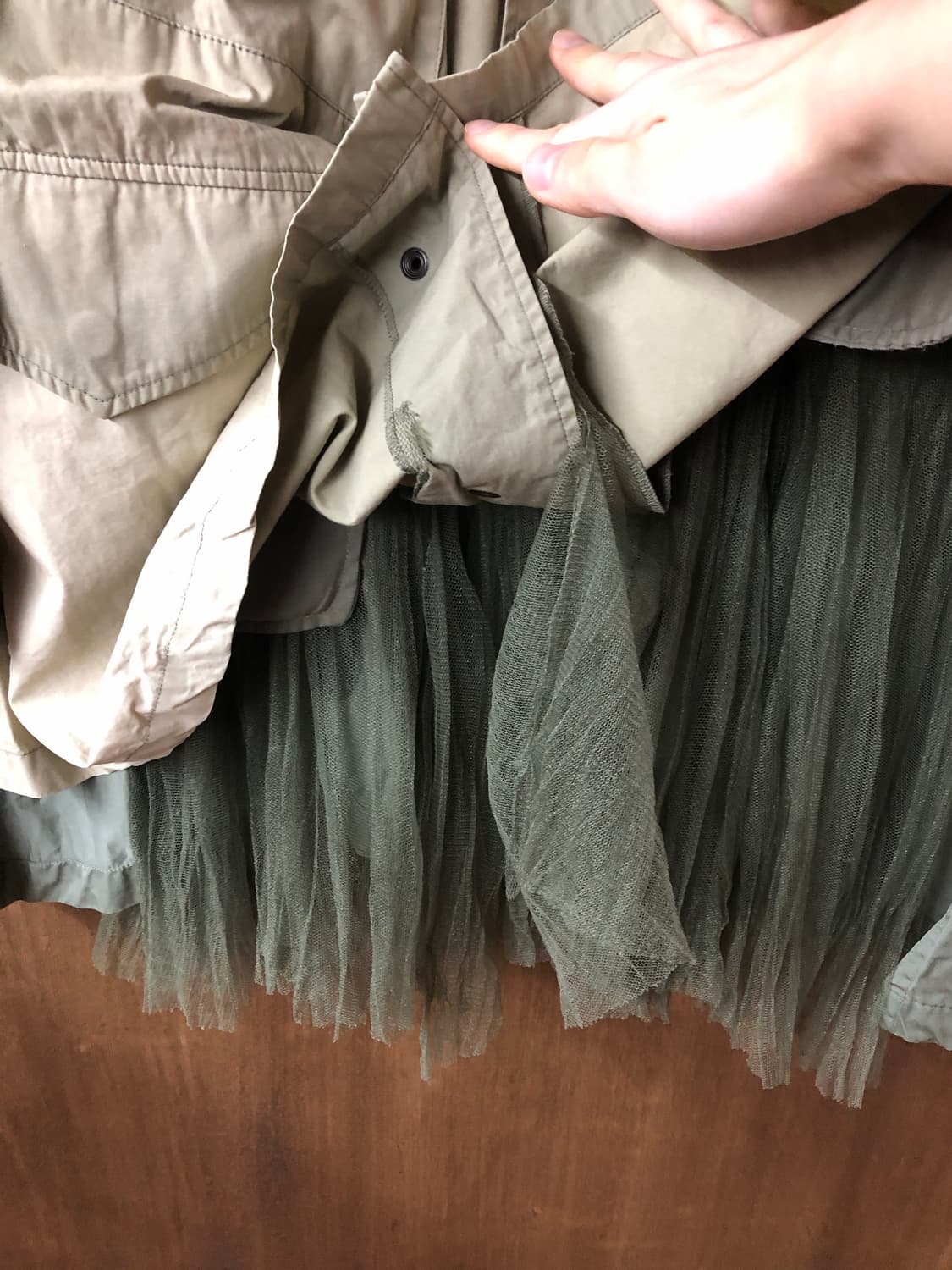 Rekisami 프릴 도킹 필드 자켓 36 상품이미지4