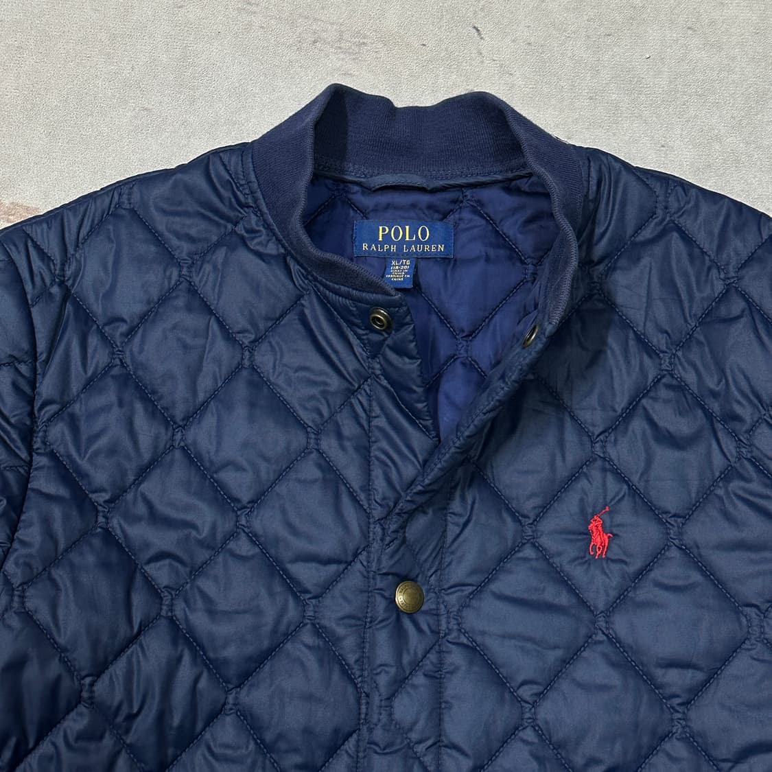 폴로랄프로렌 네이비 퀄팅점퍼 XL 상품이미지2